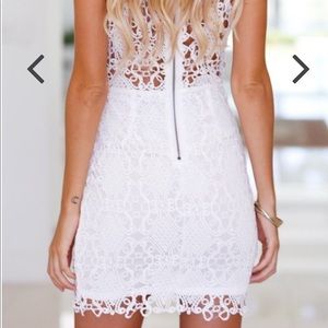 White crochet dress- brand new